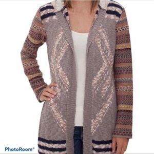 Gimmicks by BKE hooded long cardigan